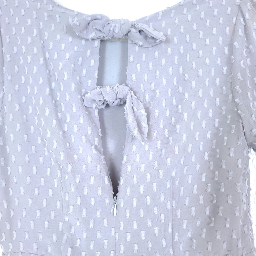 Anthropologie Sunday In Brooklyn Georgiana Bows Textured Mini Dress - Picture 12 of 12
